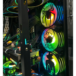 غطاء مروحة للPC بتصميم شعار سبايدر مان, بمقاس 120mm
