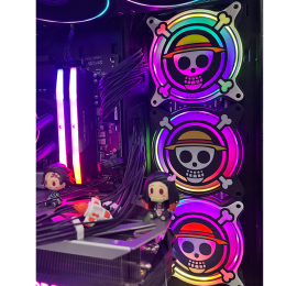غطاء مروحة للPC بتصميم ون بيس, بمقاس 120mm